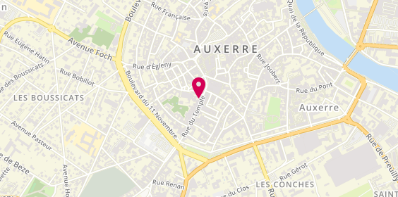Plan de Armand Thiery, 20 Rue du Temple, 89000 Auxerre