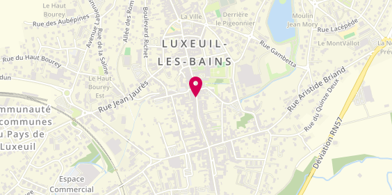 Plan de Luxeuil Chaus'sur, 11 Rue Jules Jeanneney, 70300 Luxeuil-les-Bains