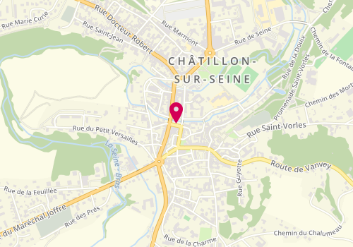 Plan de Les filles d'Abord, place de la Ville du Puy, 21400 Châtillon-sur-Seine