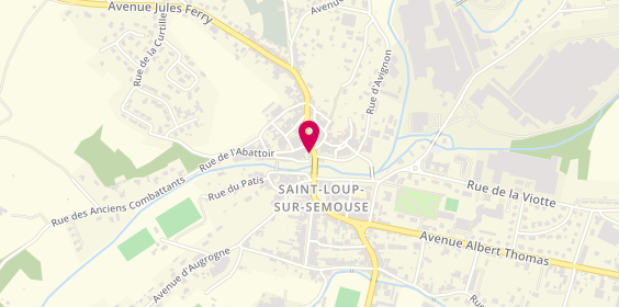 Plan de SEBILLE Huguette, 3 place de l'Église, 70800 Saint-Loup-sur-Semouse