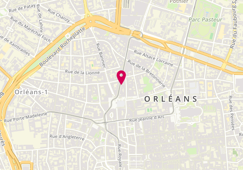 Plan de Petit Bateau, 12 Rue de la République, 45000 Orléans