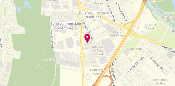 Plan de GÉMO, Parking Centre Commercial Geant
Av. d'Antibes, 45200 Amilly