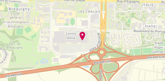 Plan de Bizzbee, Centre Commercial Rennes Alma Rue du Bosphore Noyal, 35000 Rennes