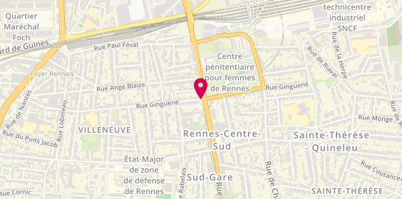 Plan de Burton, Centre Commercial Alma, 35000 Rennes