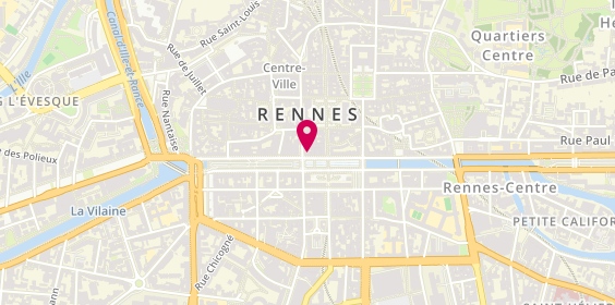 Plan de Gerant Mandataire Chaussures Eram, 1 Quai Lamartine, 35000 Rennes