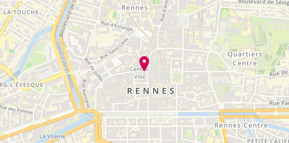Plan de Boutique Fursac Rennes, 1 Rue de Toulouse, 35000 Rennes