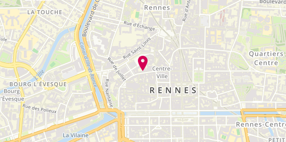Plan de Patt'Ine, 6 Rue de la Monnaie, 35000 Rennes