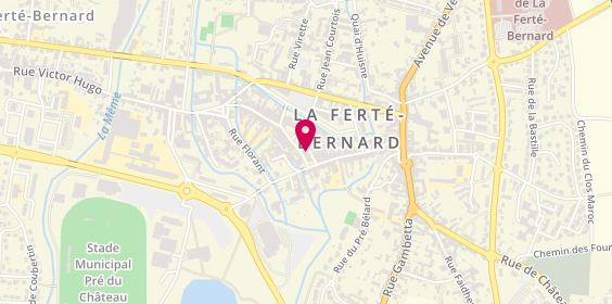 Plan de Maéline Chaussures, 10 Rue Carnot, 72400 La Ferté-Bernard
