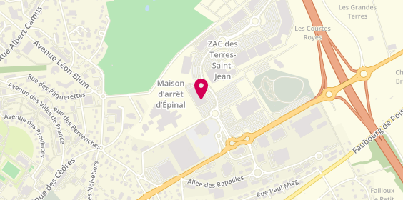 Plan de Ccv Mode, Zone Aménagement des Terres Saint avenue des Terres Saint-Jean, 88000 Épinal