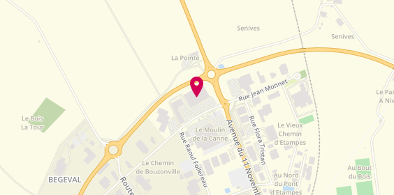 Plan de GÉMO, Centre Commercial Leclerc, Zone Aménagement des Senives
Rue René Cassin, 45300 Pithiviers