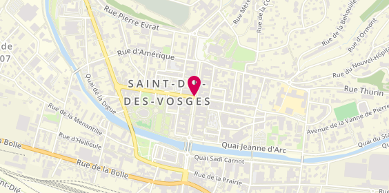 Plan de Etam Lingerie, 34 Rue Thiers, 88100 Saint-Dié-des-Vosges