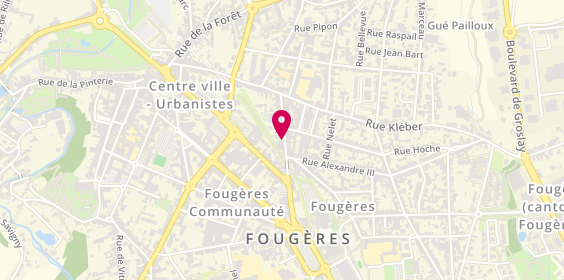 Plan de À la Silhouette, 21 Rue des Feuteries, 35300 Fougères