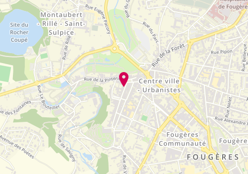 Plan de Vetements Forthomme - Exclusif, 10 Rue Nationale, 35300 Fougères