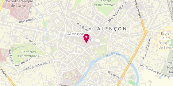 Plan de Sergent Major, 16 Rue Aux Sieurs, 61000 Alençon