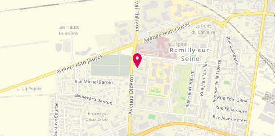 Plan de GHAFSI Alexandra, 87 Avenue Diderot, 10100 Romilly-sur-Seine