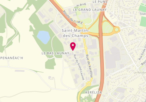 Plan de Kiabi, Zone Artisanale Launay, 29600 Saint-Martin-des-Champs