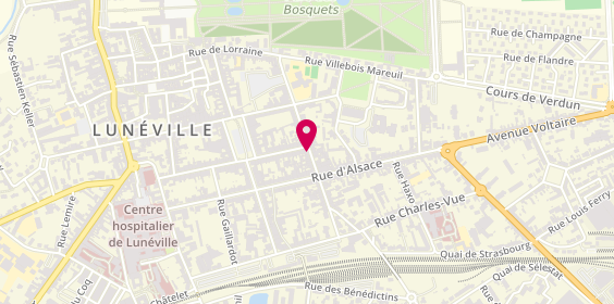 Plan de Modasim, 30 Rue des Bosquets, 54300 Lunéville