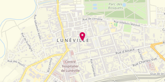 Plan de Place des gars, 30 Rue Banaudon, 54300 Lunéville