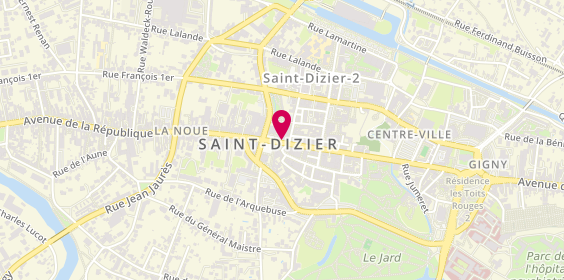 Plan de Protte Chaussures, 5 Rue Gambetta, 52100 Saint-Dizier