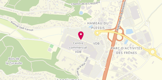 Plan de Devred, Centre Commercial Carrefour
5 Rue de la Croix Saint-Jacques, 91620 La Ville-du-Bois