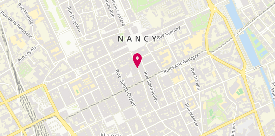 Plan de Damart, 31-33 Rue des Dominicains, 54000 Nancy