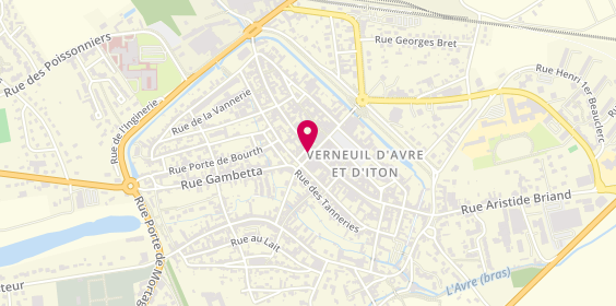 Plan de Chaussures Dallier, 84 Rue Thiers, 27130 Verneuil-sur-Avre