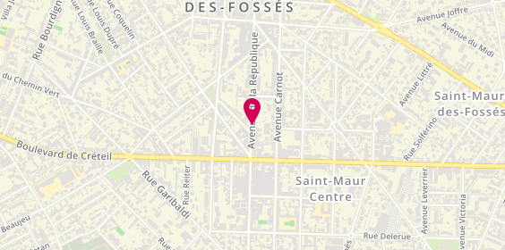 Plan de Stop Griffe, 61 Avenue de la Republique, 94100 Saint-Maur-des-Fossés