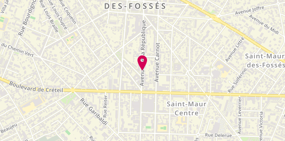 Plan de D'griff, 61 avenue de la République, 94100 Saint-Maur-des-Fossés