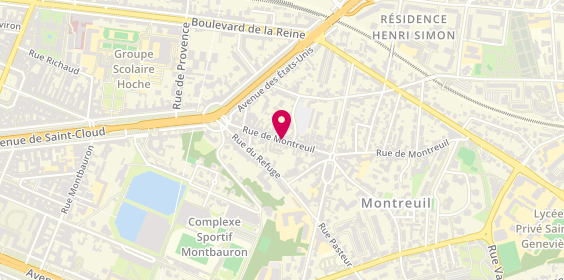 Plan de Chaussures Armel, 22 Rue Montreuil, 78000 Versailles