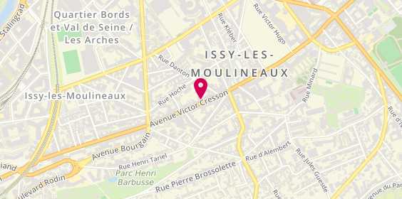 Plan de Le P'ti Soulier d'Issy, 14 avenue Victor Cresson, 92130 Issy-les-Moulineaux