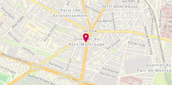 Plan de Ultra Femme, 100 avenue du Général Leclerc, 75014 Paris