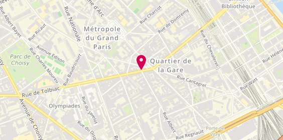 Plan de Clara Societe, 48 Rue de Tolbiac, 75013 Paris