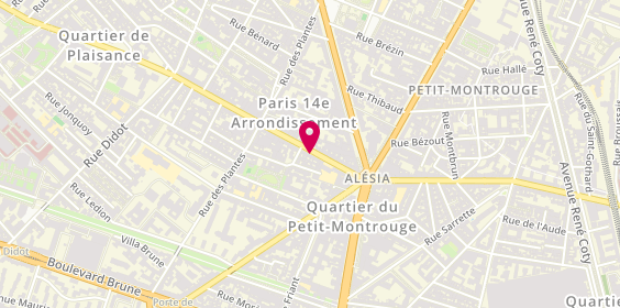 Plan de Serfaclo, 109 Rue d'Alesia, 75014 Paris