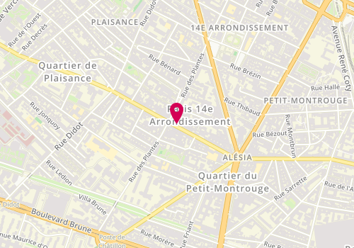 Plan de Mj Prestige, 98 Rue Alésia, 75014 Paris