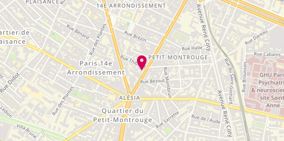 Plan de Gabor Shop, 72 avenue du Général Leclerc, 75014 Paris