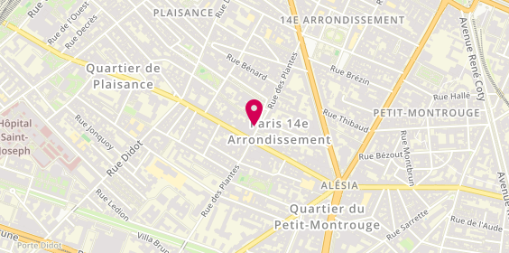 Plan de Saravah, 36 Rue des Plantes, 75014 Paris