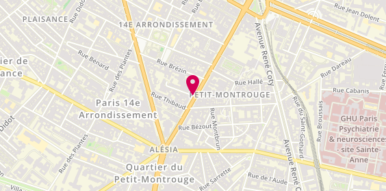 Plan de Etam Lingerie, 58 avenue du Général Leclerc, 75014 Paris