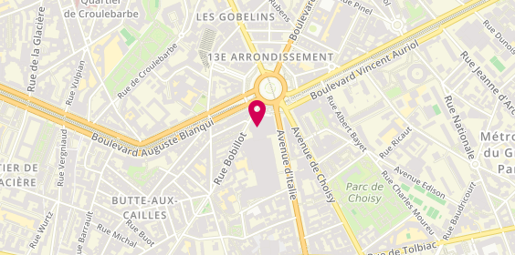 Plan de NIN & Laur, 30 avenue d'Italie, 75013 Paris
