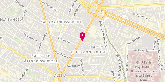 Plan de Comptoir des Cotonniers, 23 avenue du Général Leclerc, 75014 Paris
