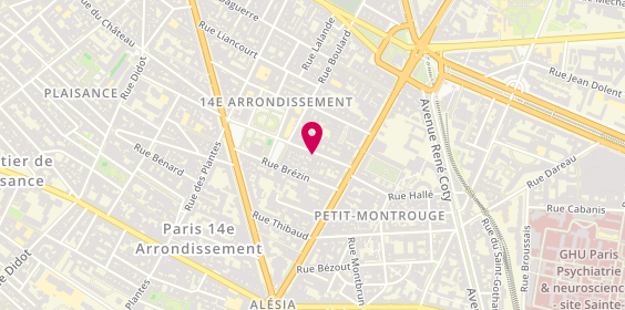Plan de Mercerie Baillier, 15 Rue Mouton-Duvernet, 75014 Paris
