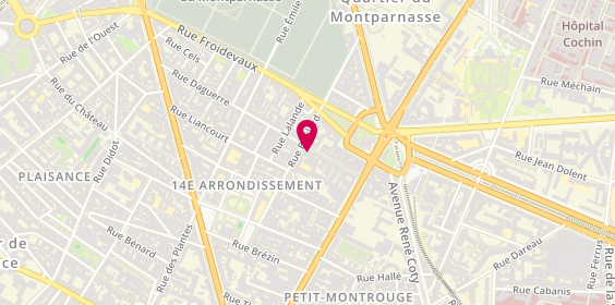 Plan de A pas de géants, 21 Rue Daguerre, 75014 Paris