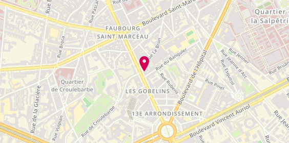Plan de Veltis Ventements d'Entreprises, 53 avenue des Gobelins, 75013 Paris