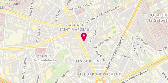 Plan de Boutique Caroll, 43 avenue des Gobelins, 75013 Paris