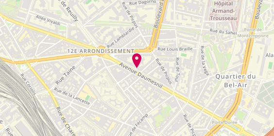 Plan de Chez Caï, 215 avenue Daumesnil, 75012 Paris