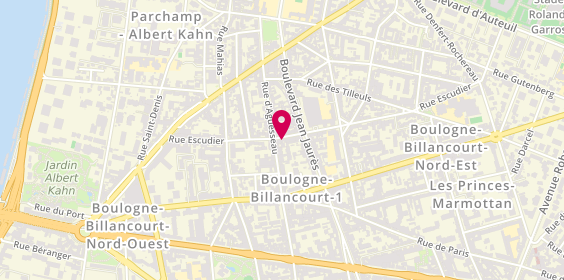 Plan de AMARO Lucienne, 32 Rue Escudier, 92100 Boulogne-Billancourt