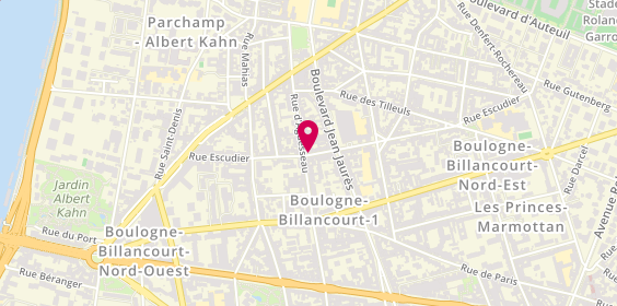 Plan de Acanthe, 41 Rue Escudier, 92100 Boulogne-Billancourt