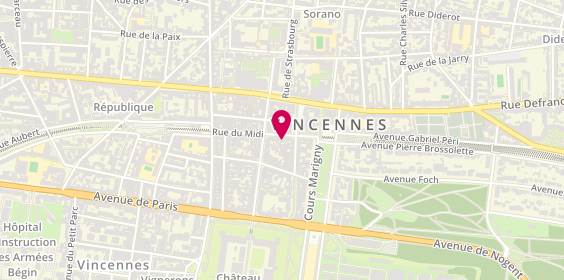 Plan de #GIVEMEFIVE devient ELEVENPARIS VINCENNES, 5 Rue du Midi, 94300 Vincennes