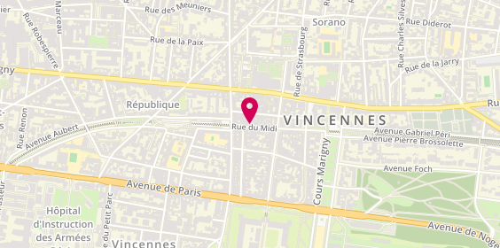 Plan de Etam Lingerie, 38 Rue du Midi, 94300 Vincennes