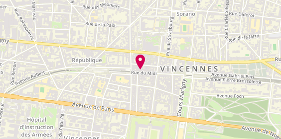 Plan de 1.2.3, 42 Rue du Midi, 94300 Vincennes