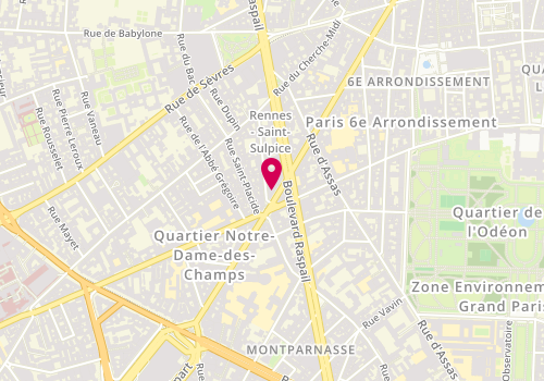 Plan de TAMARIS, 114 Rue de Rennes, 75006 Paris